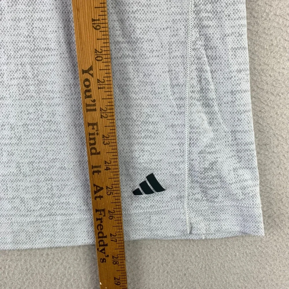 Adidas Yoga Training Tee Mens Medium Grey‎ Wicking Athletic Gym Top Lightweight